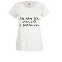 Koszulka T-SHIRT tekst Mała Mi NIE LUBIĘ JAK KTOŚ