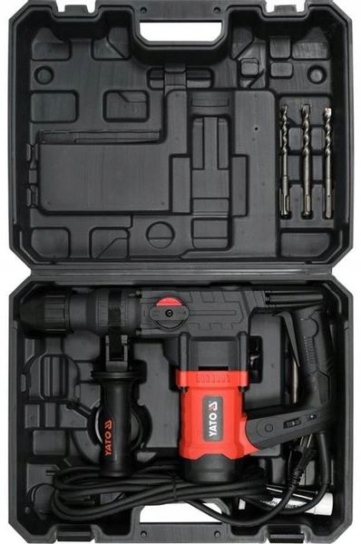 YATO MŁOT UDAROWY MŁOTOWIERTARKA SDS PLUS 1100W 4,5J 3 FUNKCJE + DŁUTA zdjęcie 11