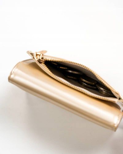 portfel damski ze skóry ekologicznej na zatrzask i suwak - peterson na Arena.pl