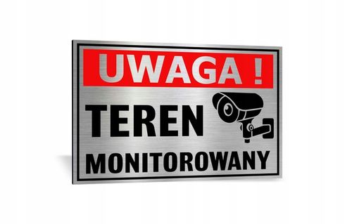 Tabliczka TEREN MONITOROWANY 32x21 DIBOND na Arena.pl