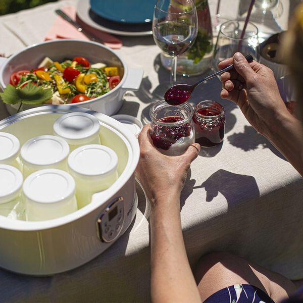 JOGURTOWNICA TERMOSTAT + SŁOIKI 20W 801015 BROWIN zdjęcie 2