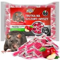MOCNA SILNA TRUTKA NA SZCZURY MYSZY CZERWONA PASTA BROMADIOLONE NO