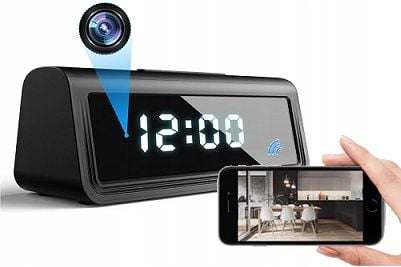Kamera szpiegowska budzik kamerka zegar IP WiFi 2,4 i 5 GHz na Arena.pl
