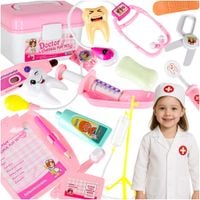 Zestaw Lekarza Mały Doktor w Kuferku Zabawa w Lekarza dla Dzieci Akcesoria