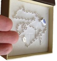 Różaniec Srebrny próby 925 (na PREZENT / KOMUNIA / CHRZEST / Bierzmowanie)