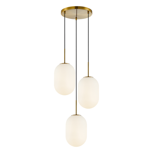 Lampa wisząca ALIAS GOLD 3xE14 koło na Arena.pl