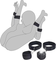 Sex Bondage Wrist & Thigh Cuffs BDSM Restraints Set, zabawki erotyczne dla