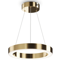 Wisząca lampa Saturno MOD415PL-L36BS4K LED 36W obręcz złota