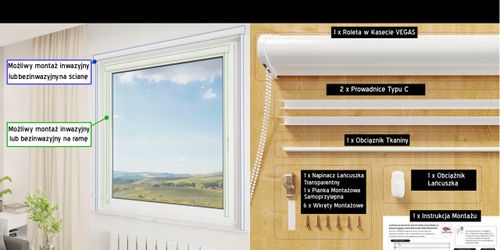 Roleta Zaciemniająca w Kasecie Złoty Dąb VEGAS na Arena.pl