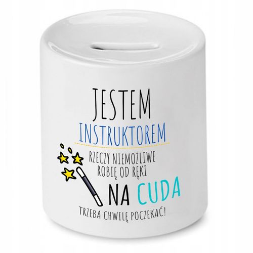 Dla Instruktora Skarbonka Jestem Instruktorem Z Nadrukiem Ze Zdjęciem na Arena.pl