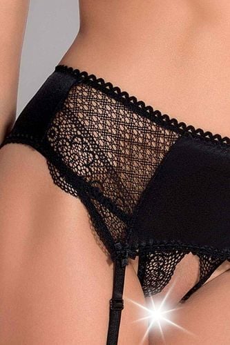 bielizna-clarisse set with open bra black xxl/xxxl - casmir na Arena.pl