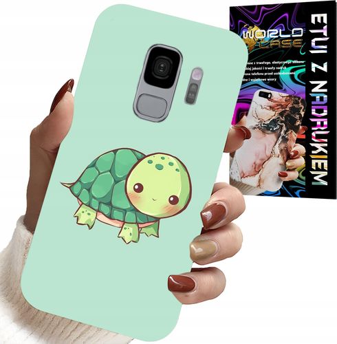 ETUI DO SAMSUNG GALAXY S9 - SŁODKIE ŻÓŁWKI WZORY DLA DZIECI + FOLIA na Arena.pl