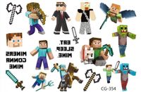 Tatuaże zmywalne Minecraft piksele - CG-354