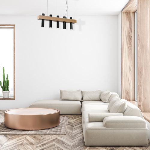 LAMPA WISZĄCA WEST BLACK 5XGU10 na Arena.pl