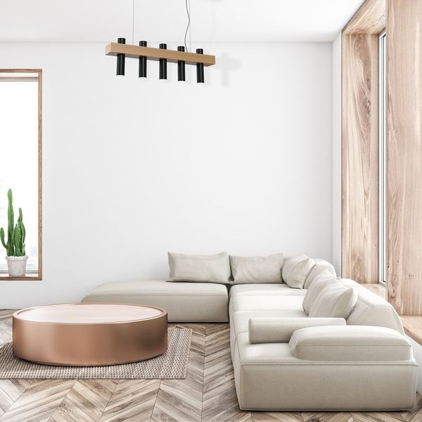 LAMPA WISZĄCA WEST BLACK 5XGU10 zdjęcie 6