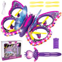 Motyl Latający Dron Zdalnie Sterowana Różdżka Świeci Pilot