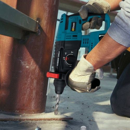 Bezszczotkowa młotowiertarka/wkrętarka udarowa SDS-PLUS, zestaw 2 na Arena.pl