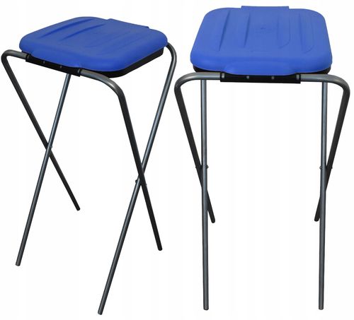 stojak do segregacji odpadów (1-stanowiskowy) niebieski na Arena.pl