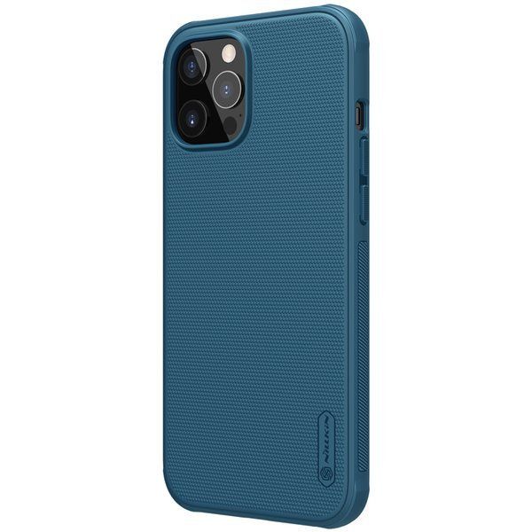 Etui Nillkin Super Frosted Shield Pro do Apple iPhone 12 / 12 Pro niebieski zdjęcie 2