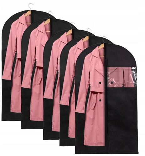 5 X DUŻY POKROWIEC NA UBRANIA SUKNIĘ SUKIENKĘ PŁASZCZ KURTKĘ 60X150 na Arena.pl