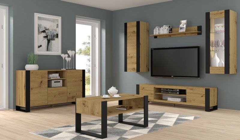 Łóżko pojedyncze MONDI 90x200 dąb artisan zdjęcie 3