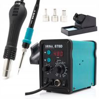 STACJA LUTOWNICZA LUTOWNICA GROTOWA HOT-AIR GORĄCE POWIETRZE 2W1 YIHUA 878D