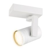 Biurowa lampa sufitowa Spiela minimalistyczna tuba biała