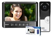 WIDEODOMOFON BEZSŁUCHAWKOWY LCD 7' CZARNY IMAGO OR-VID-MC-1059/B ORNO