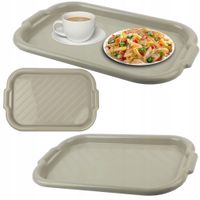 TACA ŚNIADANIOWA DO SERWOWANIA NA SERWIS KAWOWY PLASTIKOWA 45X30X4 CM