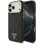 etui guess 4g triangle logo magsafe na iphone 17 pro max - czarno-złote