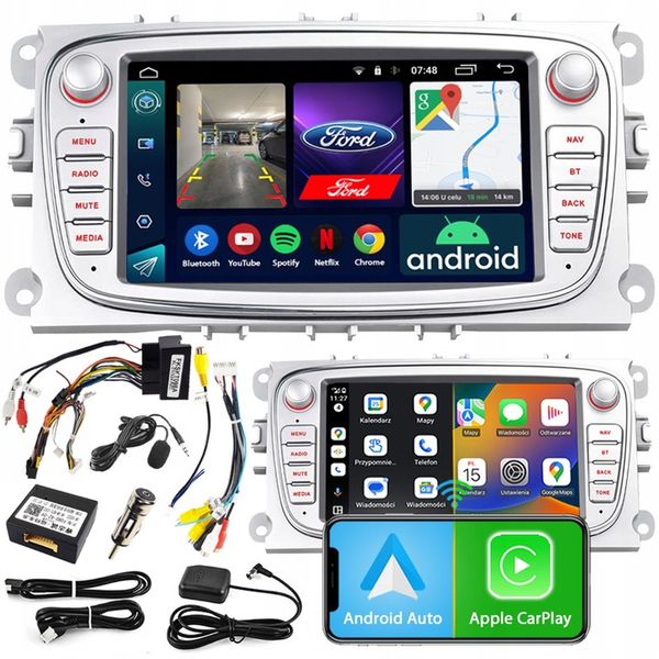 RADIO NAWIGACJA ANDROID FORD KUGA S-MAX GALAXY MONDEO FOCUS C-MAX BLUETOOTH zdjęcie 2