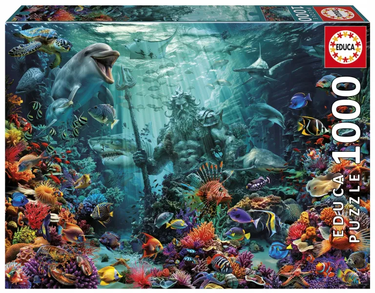 Puzzle Educa 1000 elementów Educa Puzzle 1000 el. Posejdon zdjęcie 1