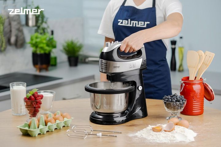 MIKSER RĘCZNY ZELMER LEKKI ROBOT KUCHENNY 4 KOŃCÓWKI Z MISĄ 2,5L TURBO 700W zdjęcie 6