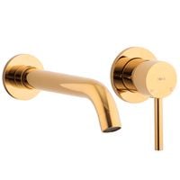 Bateria umywalkowa wannowa ścienna podtynkowa kran złoty - Yoka