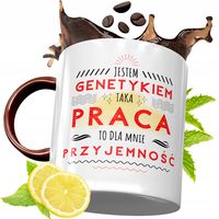 Kubek Pomarańczowy Dla Genetyka Prezent Z Nadrukiem Ze Zdjęciem