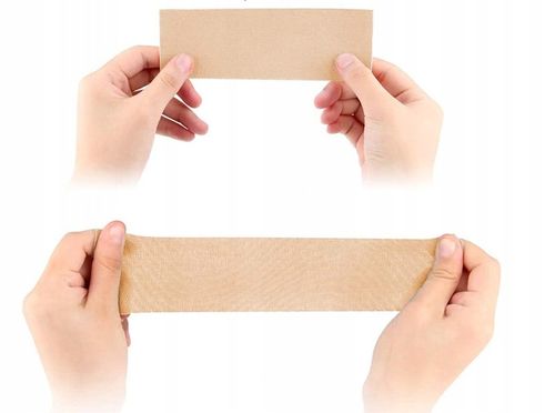 Taśma do biustu Biustonosz samonośny Naklejki na sutki PUSH UP Tape 7,5cm na Arena.pl