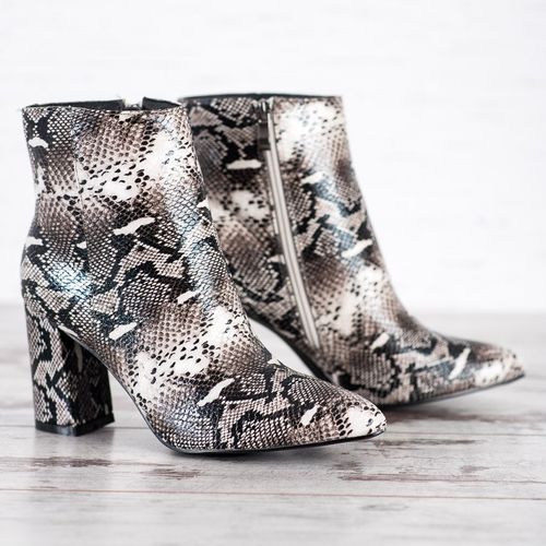 Botki W Szpic Snake Print r.40 na Arena.pl