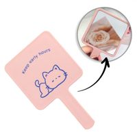 lusterko kosmetyczne z rączką, jednostronne xl wysokość 15,8cm l23