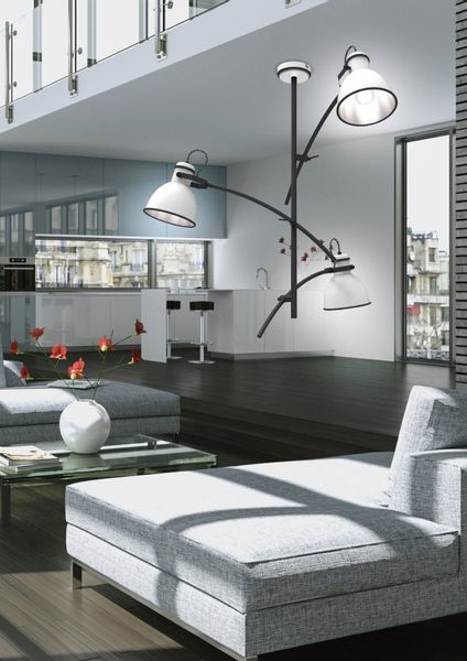 Zumba zwis 3x60W E27 biały+czarny zdjęcie 2