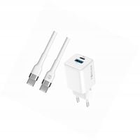 Szybka ładowarka GaN 20W 2 wejścia długim z kablem 2m do Xiaomi POCO M5