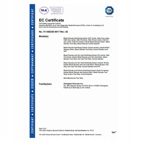 Glukometr Sinocare SAFE AQ SMART w mg/dl z 25 paskami i 25 lancetami na Arena.pl