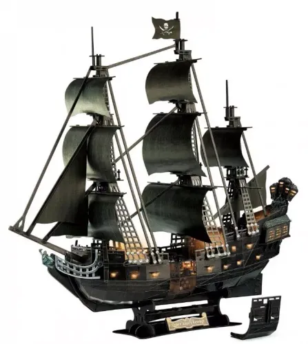 Puzzle 3D LED. Okręt Zemsta Królowej Anny na Arena.pl