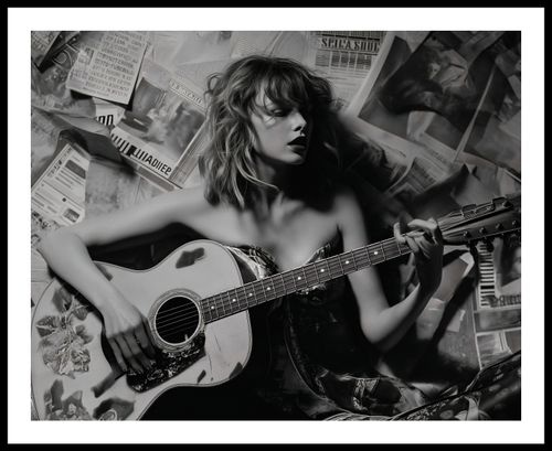 Plakat 76x60,5cm Młoda Gitarzystka na Arena.pl