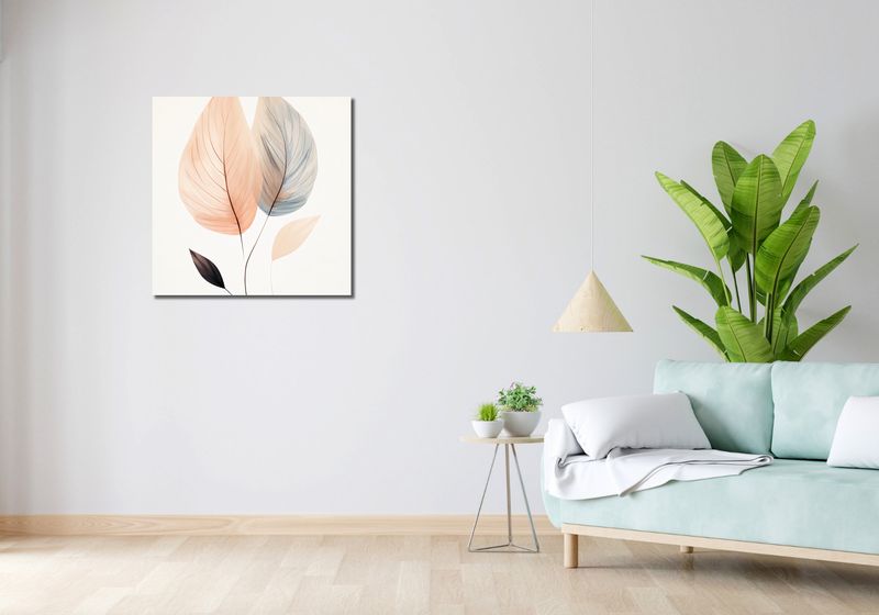 Obraz 70x70cm Liściasty Taniec zdjęcie 2