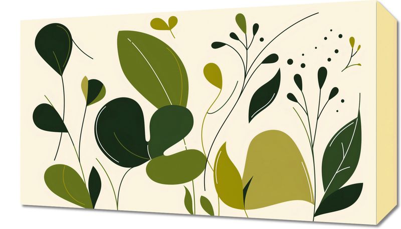 Obraz 50x30cm Świeżość Liści zdjęcie 1