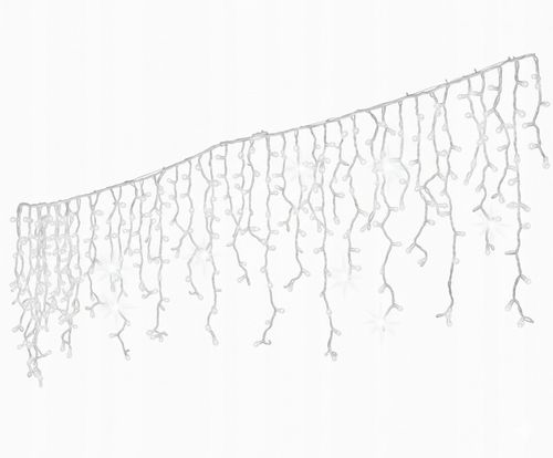 SOPLE 500 LED KURTYNA LAMPKI ZEWNĘTRZNE IP44 NIEBIESKIE + ZIMNY FLASH 24M na Arena.pl