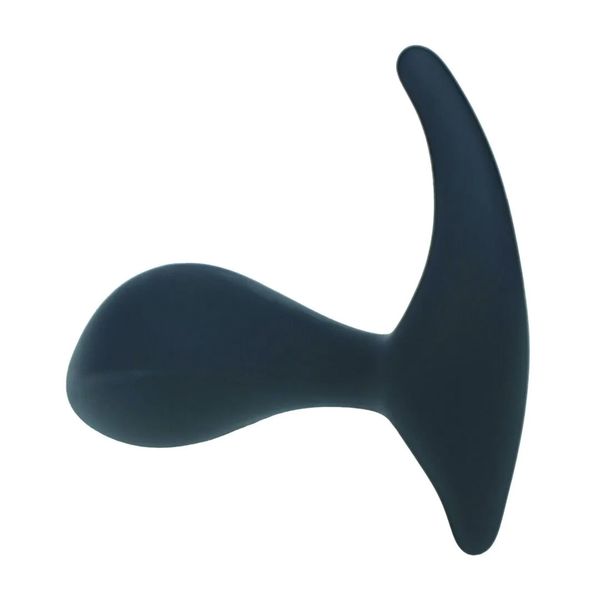 Single Ripple Silicone Prostate Massager - Black zdjęcie 5