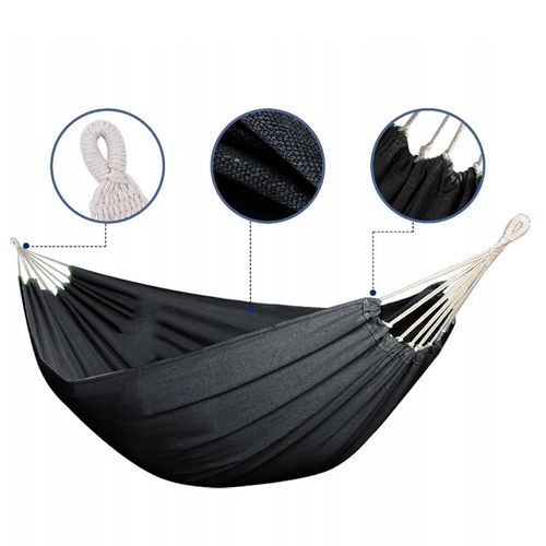 DUŻY HAMAK DWUOSOBOWY XXXL OGRODOWY MOCNY PŁÓCIENNY HAMAK 150X200CM na Arena.pl