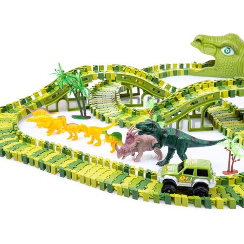 MEGA TOR WYŚCIGOWY PARK DINOZAURÓW MAGIC TRACK 270 elementów, 360cm TOR na Arena.pl