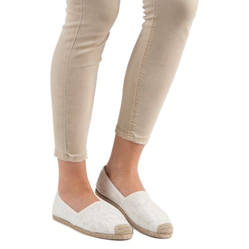 Białe Koronkowe Espadryle r.41 na Arena.pl